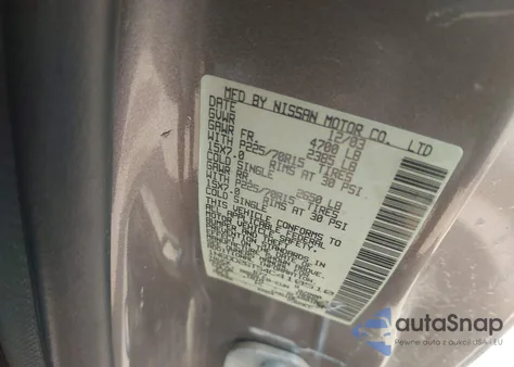 2004 Nissan Frontier Xe из США, поврежденный, VIN 1N6DD26T54C410510